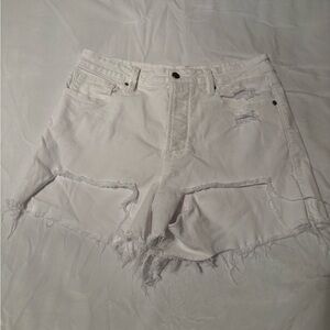 Good American white bombshell shorts size 12